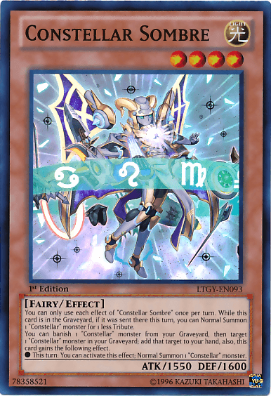 1st Edition, Effect Monster, Fairy, Light, Lord of the Tachyon Galaxy, Super Rare, Unlimited Constellar Sombre [LTGY-EN093] Super Rare - Trading Card World