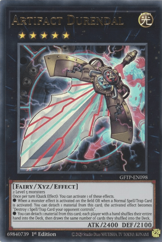 1st Edition, Earth, Effect Monster, Fairy, Ghosts from the Past, Ultra Rare Artifact Durendal [GFTP-EN098] Ultra Rare - Trading Card World