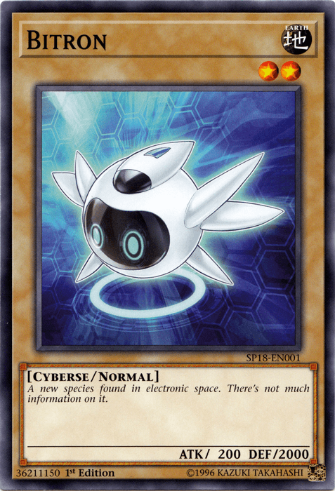 1st Edition, Common, Cyberse, Earth, Normal Monster, Star Pack VRAINS Bitron [SP18-EN001] Common - Trading Card World
