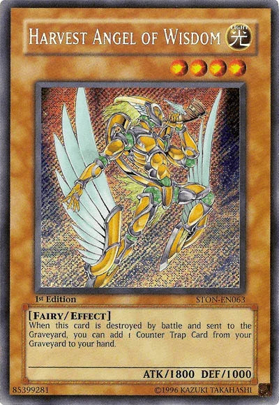 1st Edition, Effect Monster, Fairy, Light, Secret Rare, Strike of Neos, Unlimited Harvest Angel of Wisdom [STON-EN063] Secret Rare - Trading Card World