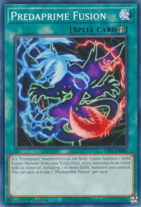 1st Edition, Common, Legendary Duelists: Season 3, Quick-Play Spell, Spell Predaprime Fusion [LDS3-EN080] Common - Trading Card World