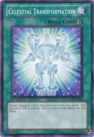 1st Edition, Common, Quick Play Spell, Spell, Structure Deck: Lost Sanctuary Celestial Transformation [SDLS-EN028] Common - Trading Card World