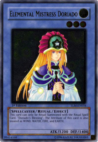 1st Edition, Light, Ritual/Effect Monster, Spellcaster, The Lost Millennium, Ultimate Rare, Unlimited Elemental Mistress Doriado [TLM-EN034] Ultimate Rare - Trading Card World