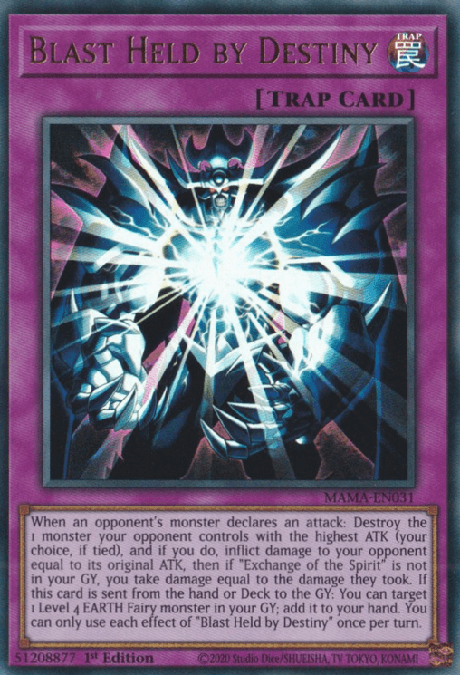 1st Edition, Magnificent Mavens, Normal Trap, Trap, Ultra Rare Blast Held by Destiny [MAMA-EN031] Ultra Rare - Trading Card World
