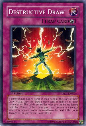 1st Edition, Common, Continuous Trap, Tactical Evolution, Trap, Unlimited Destructive Draw [TAEV-EN073] Common - Trading Card World