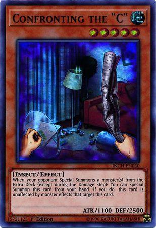 1st Edition, Earth, Effect Monster, Insect, Super Rare, The Infinity Chasers Confronting the "C" [INCH-EN040] Super Rare - Trading Card World
