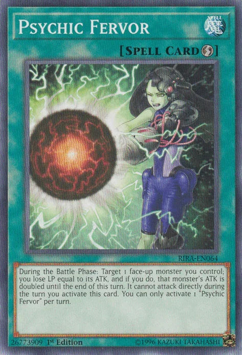 1st Edition, Common, Quick Play Spell, Rising Rampage, Spell, Unlimited Psychic Fervor [RIRA-EN064] Common - Trading Card World