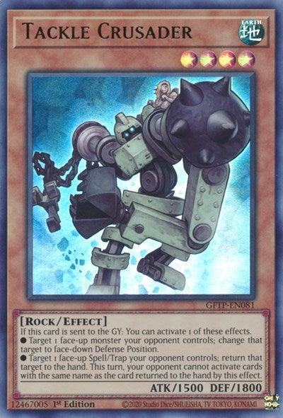 1st Edition, Earth, Effect Monster, Ghosts from the Past, Rock, Ultra Rare Tackle Crusader [GFTP-EN081] Ultra Rare - Trading Card World