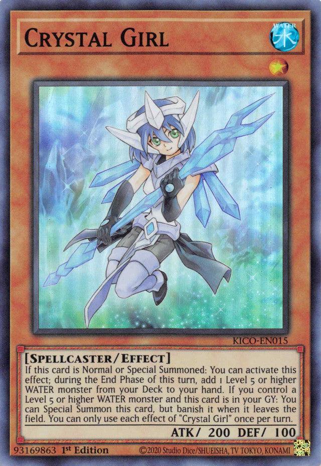 1st Edition, Effect monster, King's Court, Spellcaster, Super Rare, Water Crystal Girl (Super Rare) [KICO-EN015] Super Rare - Trading Card World