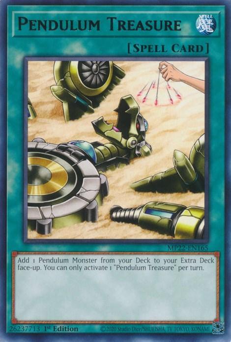 1st Edition, 2022 Tin of the Pharaoh's Gods, Normal Spell, Rare, Spell Pendulum Treasure [MP22-EN165] Rare - Trading Card World