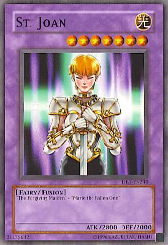 Common, Dark Beginning 1, Fairy, Fusion Monster, Light, Unlimited St. Joan [DB1-EN240] Common - Trading Card World