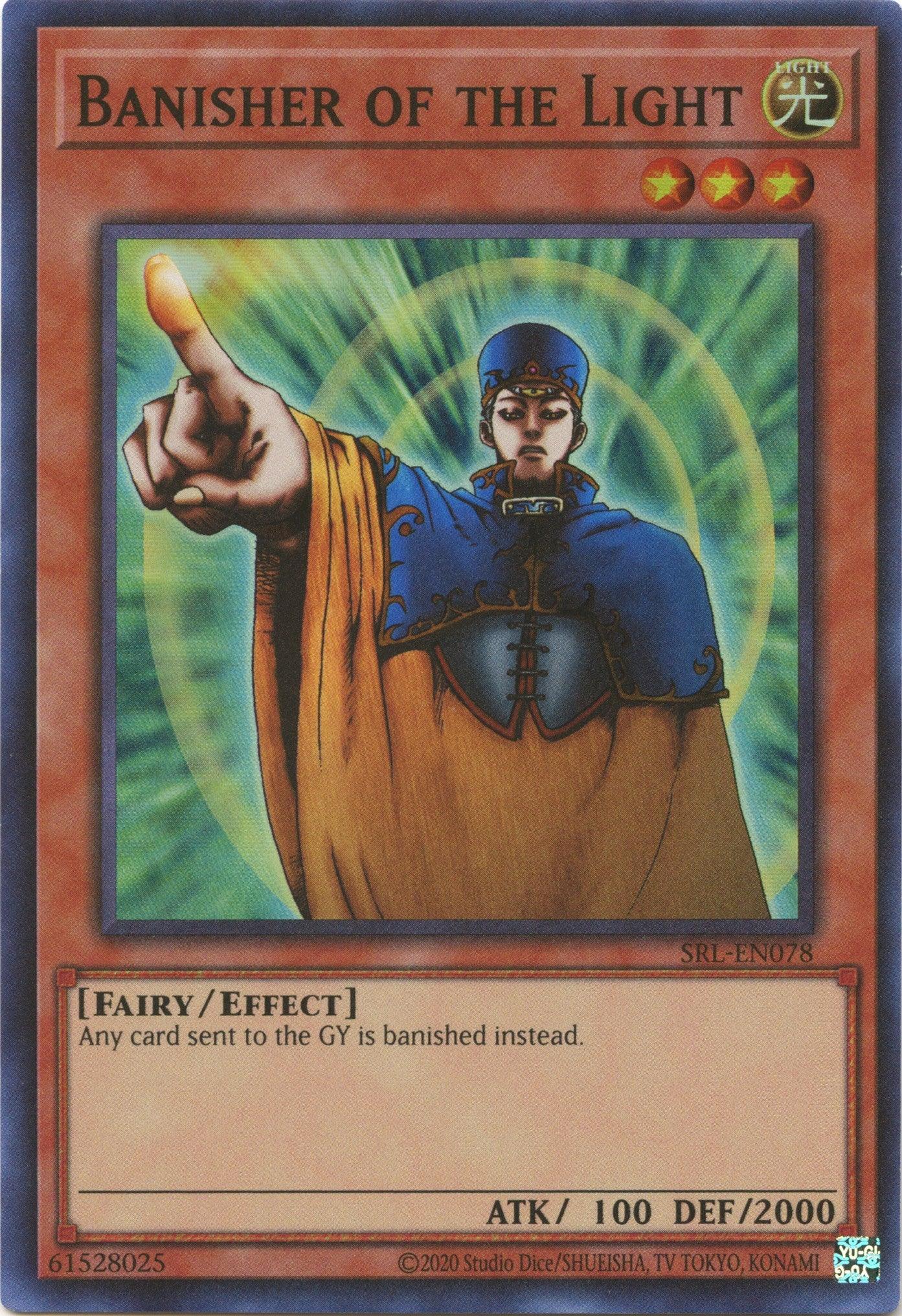 Effect Monster, Fairy, Light, Spell Ruler (25th Anniversary Edition), Super Rare, Unlimited Banisher of the Light (25th Anniversary) [SRL-EN078] Super Rare - Trading Card World