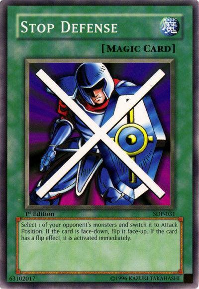 1st Edition, Common, Normal Spell, Spell, Starter Deck: Pegasus, Unlimited Stop Defense [SDP-031] Common - Trading Card World