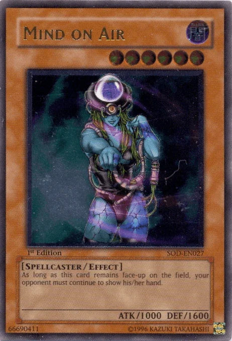1st Edition, Dark, Effect Monster, Soul of the Duelist, Spellcaster, Ultimate Rare, Unlimited Mind on Air [SOD-EN027] Ultimate Rare - Trading Card World