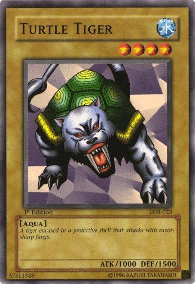 1st Edition, Aqua, Common, Normal Monster, The Legend of Blue Eyes White Dragon, Unlimited, Water Turtle Tiger [LOB-023] Common - Trading Card World