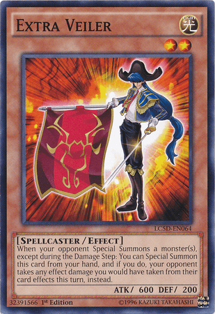 1st Edition, Common, Effect Monster, Legendary Collection 5D's, Light, Spellcaster Extra Veiler [LC5D-EN064] Common - Trading Card World