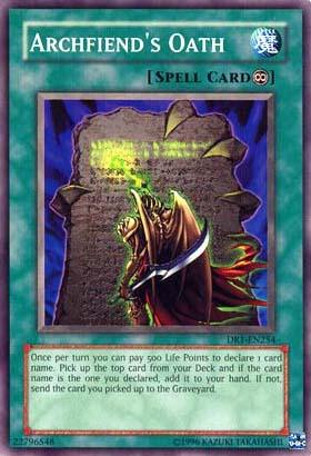Common, Continuous Spell, Dark Revelation Volume 1, Spell, Unlimited Archfiend's Oath [DR1-EN254] Common - Trading Card World