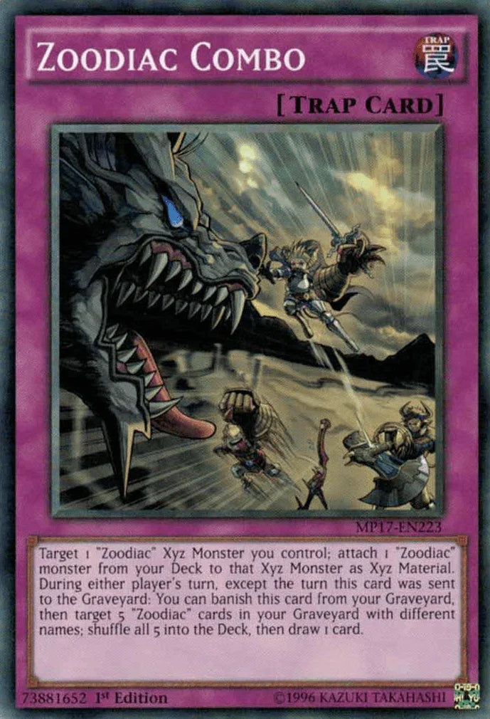 1st Edition, 2017 Mega-Tins Mega Pack, Common, Normal Trap, Trap Zoodiac Combo [MP17-EN223] Common - Trading Card World