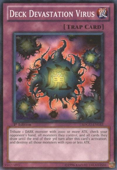 1st Edition, Common, Normal Trap, Structure Deck: Gates of the Underworld, Trap, Unlimited Deck Devastation Virus [SDGU-EN033] Common - Trading Card World