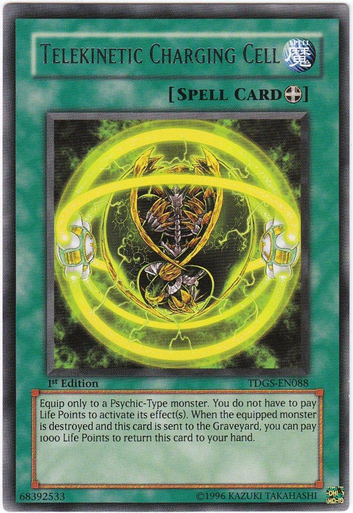 1st Edition, Equip Spell, Rare, Spell, The Duelist Genesis, Unlimited Telekinetic Charging Cell [TDGS-EN088] Rare - Trading Card World