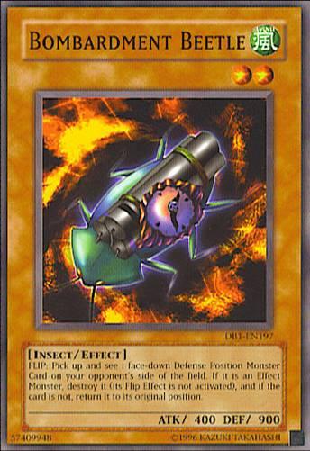 Common, Dark Beginning 1, Effect Monster, Insect, Unlimited, Wind Bombardment Beetle [DB1-EN197] Common - Trading Card World