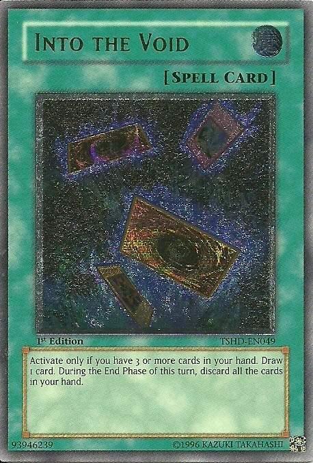 1st Edition, Normal Spell, Spell, The Shining Darkness, Ultimate Rare, Unlimited Into The Void [TSHD-EN049] Ultimate Rare - Trading Card World