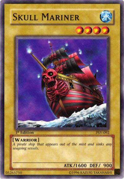 1st Edition, Common, Normal Monster, Pharaoh's Servant, Unlimited, Warrior, Water Skull Mariner [PSV-092] Common - Trading Card World