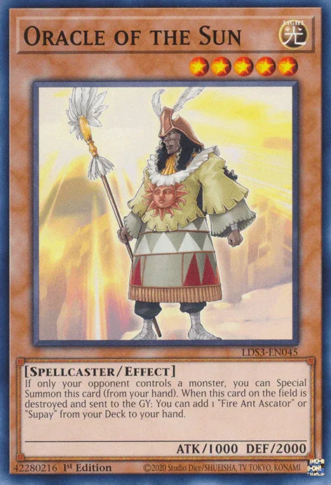 1st Edition, Common, Effect Monster, Legendary Duelists: Season 3, Light, Spellcaster Oracle of the Sun [LDS3-EN045] Common - Trading Card World