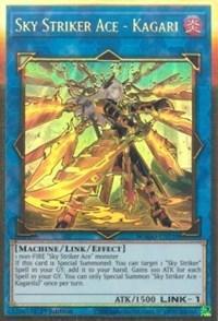 1st Edition, Fire, Gold Rare, Link/Effect Monster, Machine, Maximum Gold Sky Striker Ace - Kagari (Alternate Art) [MAGO-EN038] Gold Rare - Trading Card World
