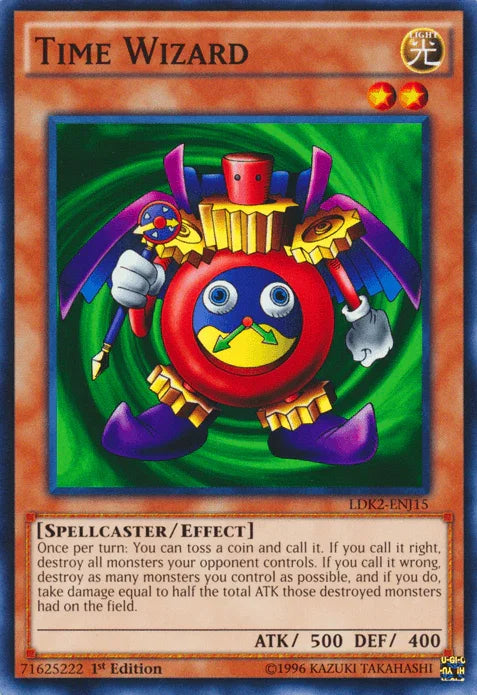 1st Edition, Common, Effect Monster, Legendary Decks II, Light, Spellcaster, Unlimited Time Wizard [LDK2-ENJ15] Common - Trading Card World