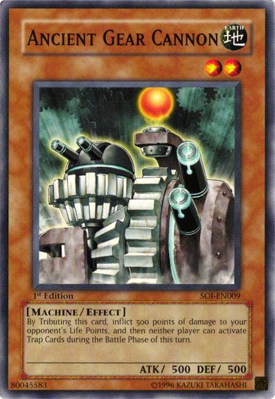 1st Edition, Common, Earth, Effect Monster, Machine, Shadow of Infinity, Unlimited Ancient Gear Cannon [SOI-EN009] Common - Trading Card World