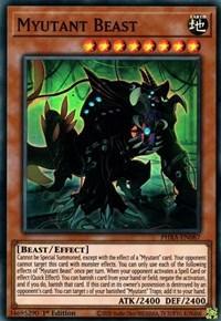 1st Edition, Beast, Earth, Effect Monster, Phantom Rage, Super Rare Myutant Beast [PHRA-EN087] Super Rare - Trading Card World