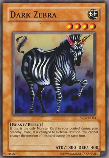 Common, Earth, Effect Monster, Spell Ruler, Unlimited Dark Zebra [SRL-EN084] Common - Trading Card World