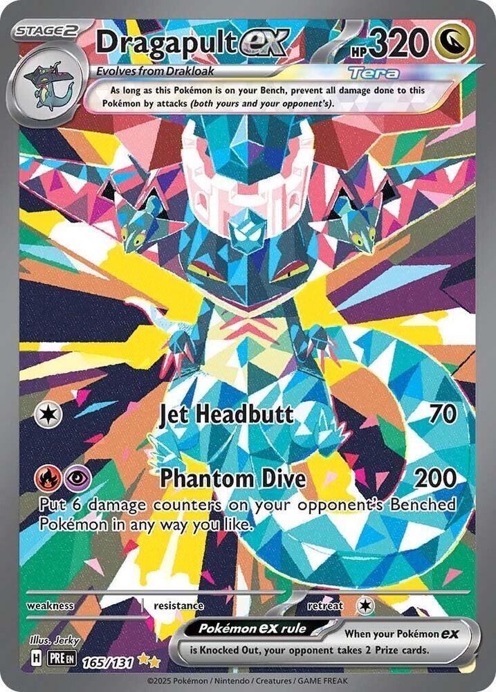 165, Dragon, Holofoil, Scarlet & Violet: Prismatic Evolutions, Special Illustration Rare Dragapult ex (165/131) [Scarlet & Violet: Prismatic Evolutions] - Trading Card World