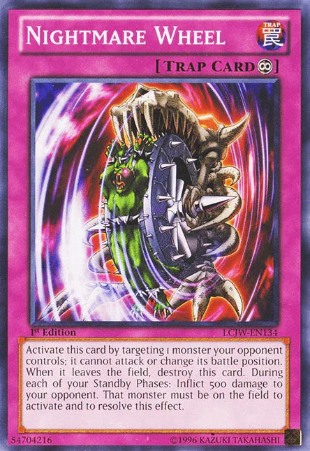 1st Edition, Common, Continuous Trap, Legendary Collection 4: Joey's World, Trap Nightmare Wheel [LCJW-EN134] Common - Trading Card World