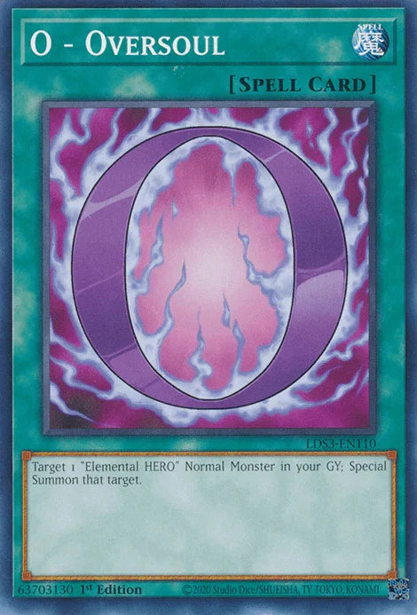 1st Edition, Common, Legendary Duelists: Season 3, Normal Spell, Spell O - Oversoul [LDS3-EN110] Common - Trading Card World