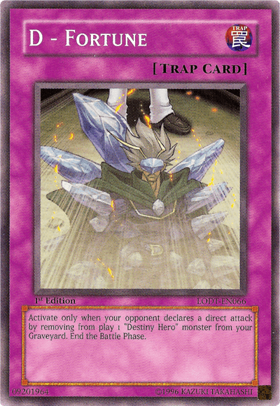 1st Edition, Common, Light of Destruction, Normal Trap, Trap, Unlimited D - Fortune [LODT-EN066] Common - Trading Card World