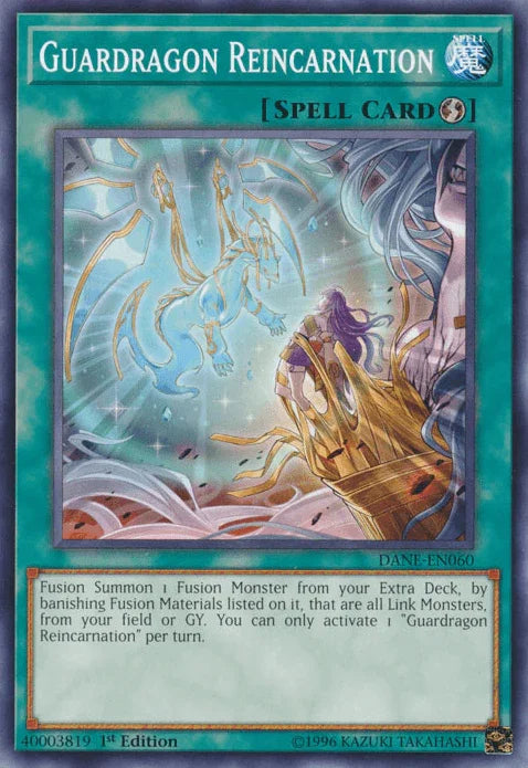 1st Edition, Common, Dark Neostorm, Quick Play Spell, Spell, Unlimited Guardragon Reincarnation [DANE-EN060] Common - Trading Card World