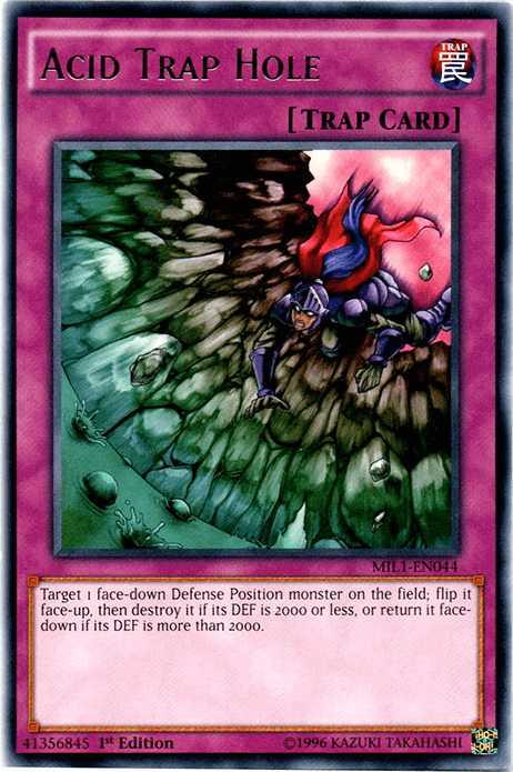 1st Edition, Millennium Pack, Normal Trap, Rare, Trap Acid Trap Hole [MIL1-EN044] Rare - Trading Card World