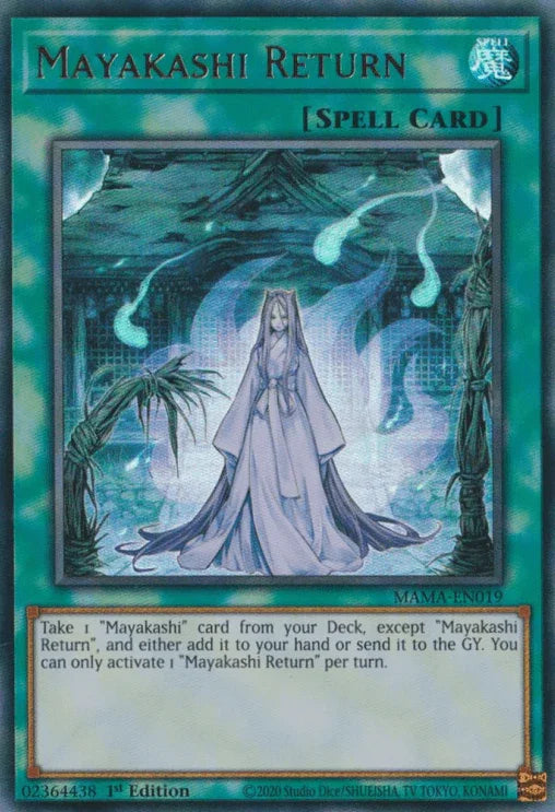 1st Edition, Magnificent Mavens, Normal Spell, Spell, Ultra Rare Mayakashi Return [MAMA-EN019] Ultra Rare - Trading Card World