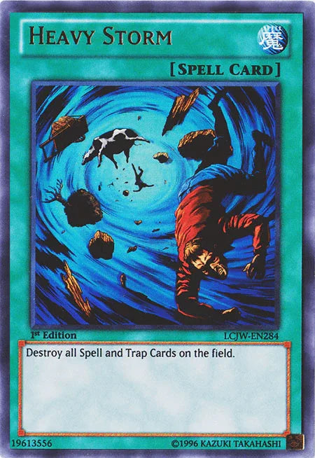 1st Edition, Legendary Collection 4: Joey's World, Normal Spell, Spell, Ultra Rare Heavy Storm [LCJW-EN284] Ultra Rare - Trading Card World