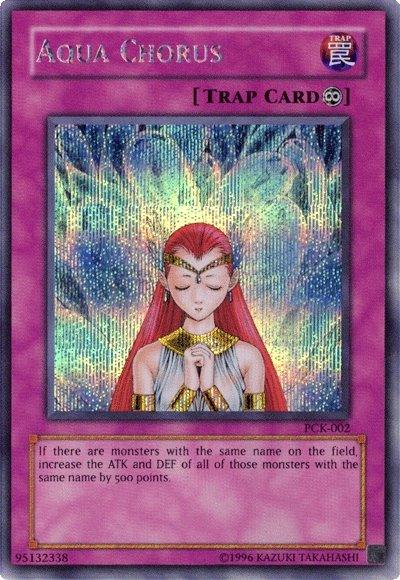 Continuous Trap, Secret Rare, Trap, Unlimited, Video Game Promotional Cards Aqua Chorus (Power of Chaos: Kaiba the Revenge) [PCK-002] Secret Rare - Trading Card World