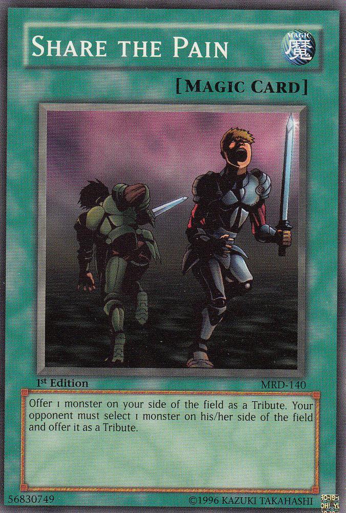 1st Edition, Common, Metal Raiders, Normal Spell, Spell, Unlimited Share the Pain [MRD-140] Common - Trading Card World