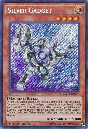 1st Edition, Effect Monster, Light, Machine, Secret Rare, The Dark Side of Dimensions Movie Pack: Secret Edition Silver Gadget [MVP1-ENS17] Secret Rare - Trading Card World