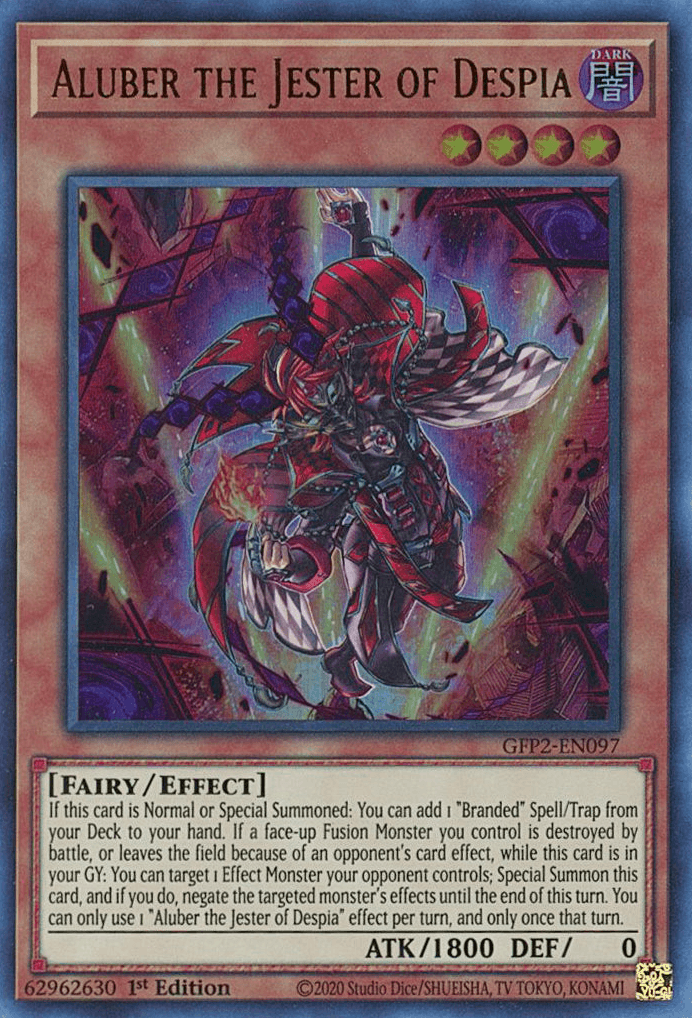 1st Edition, Dark, Effect Monster, Fairy, Ghosts From the Past: The 2nd Haunting, Ultra Rare Aluber the Jester of Despia [GFP2-EN097] Ultra Rare - Trading Card World