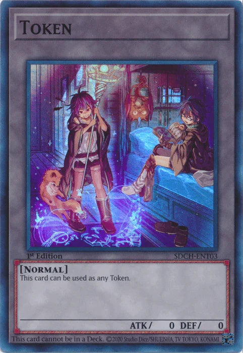 1st Edition, Structure Deck: Spirit Charmers, Super Rare, Token Token (T03) [SDCH-ENT03] Super Rare - Trading Card World