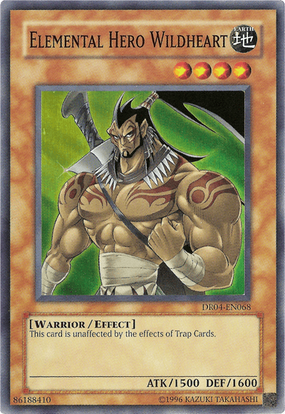Dark Revelation Volume 4, Earth, Effect Monster, Super Rare, Unlimited, Warrior Elemental Hero Wildheart [DR04-EN068] Super Rare - Trading Card World