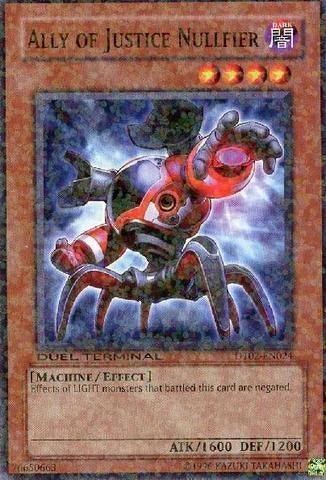 Common, Dark, Duel Terminal 2, Effect Monster, Limited, Machine Ally of Justice Nullfier [DT02-EN024] Common - Trading Card World