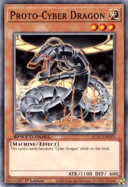 1st Edition, Common, Effect Monster, Light, Machine, Speed Duel GX: Duel Academy Box Proto-Cyber Dragon [SGX1-ENG03] Common - Trading Card World