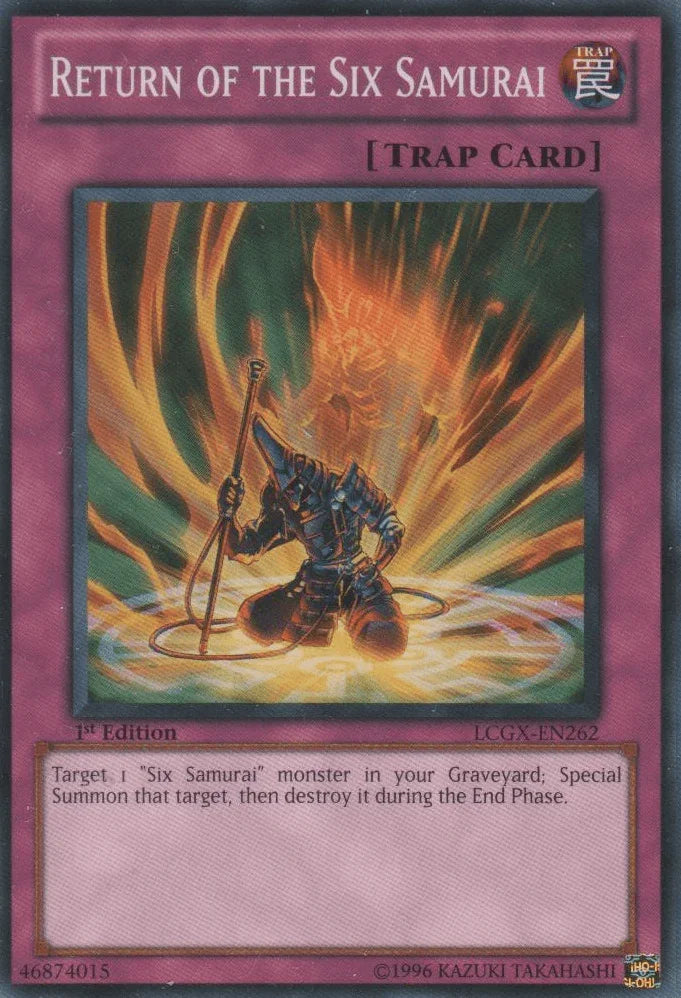 1st Edition, Common, Legendary Collection 2, Normal Trap, Trap, Unlimited Return of the Six Samurai [LCGX-EN262] Common - Trading Card World